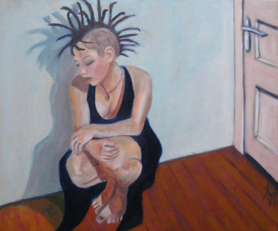 De Keuze olieverf op doek 2004 50 bij 70.jpg