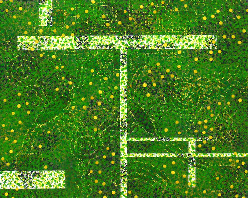Compositie nr. 29 in groen en geel 'Lentewandeling' .jpg