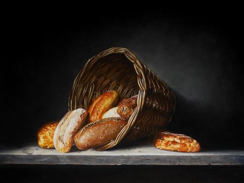 Stilleven met mand met broden (45 x 60cm).jpg