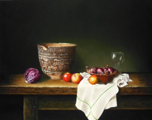 Stilleven met vaas uit Indus Vallei( 55 x 70 cm ).jpg