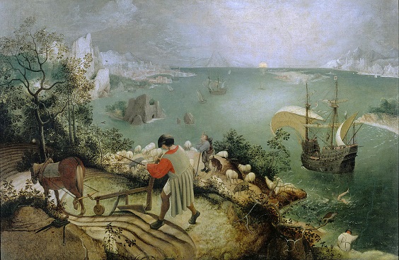 'Landschap met de val van Icarus' Pieter Bruegel de Oude..jpg