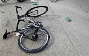 Fiets van een gevallen renner