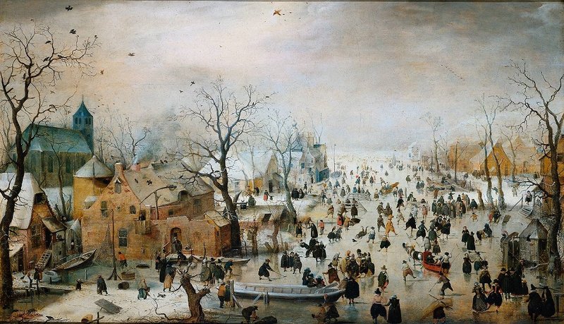 Winterlandschap met ijsvermaak - Hendrick Avercamp