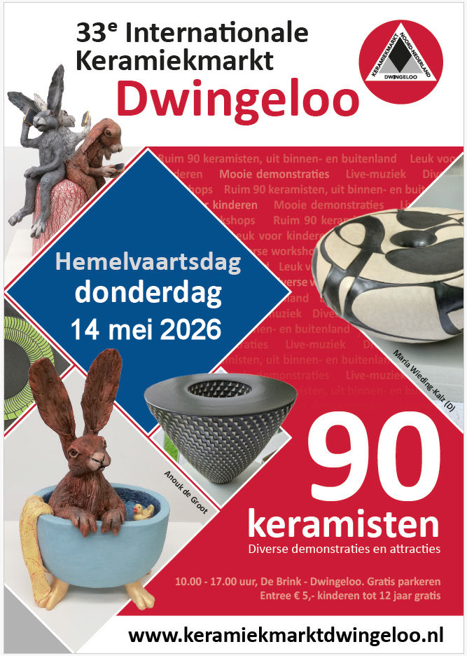 Internationale Keramiekmarkt Dwingeloo 14 mei 2026