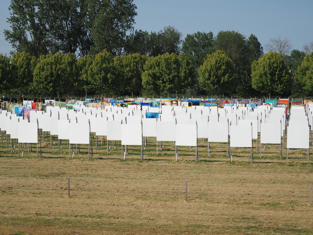 Een deel van de werken op de Colorfield Performance