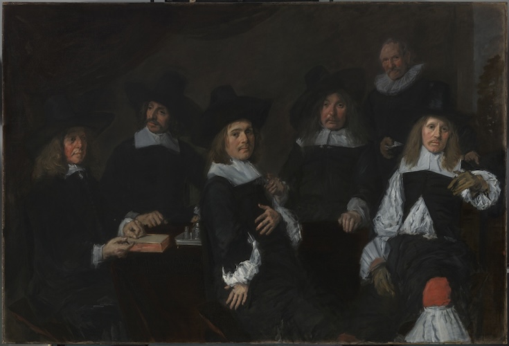 Regenten van het oudemannenhuis, ca.1664, olieverf op doek 172x256cm, Frans Hals Museum Haarlem