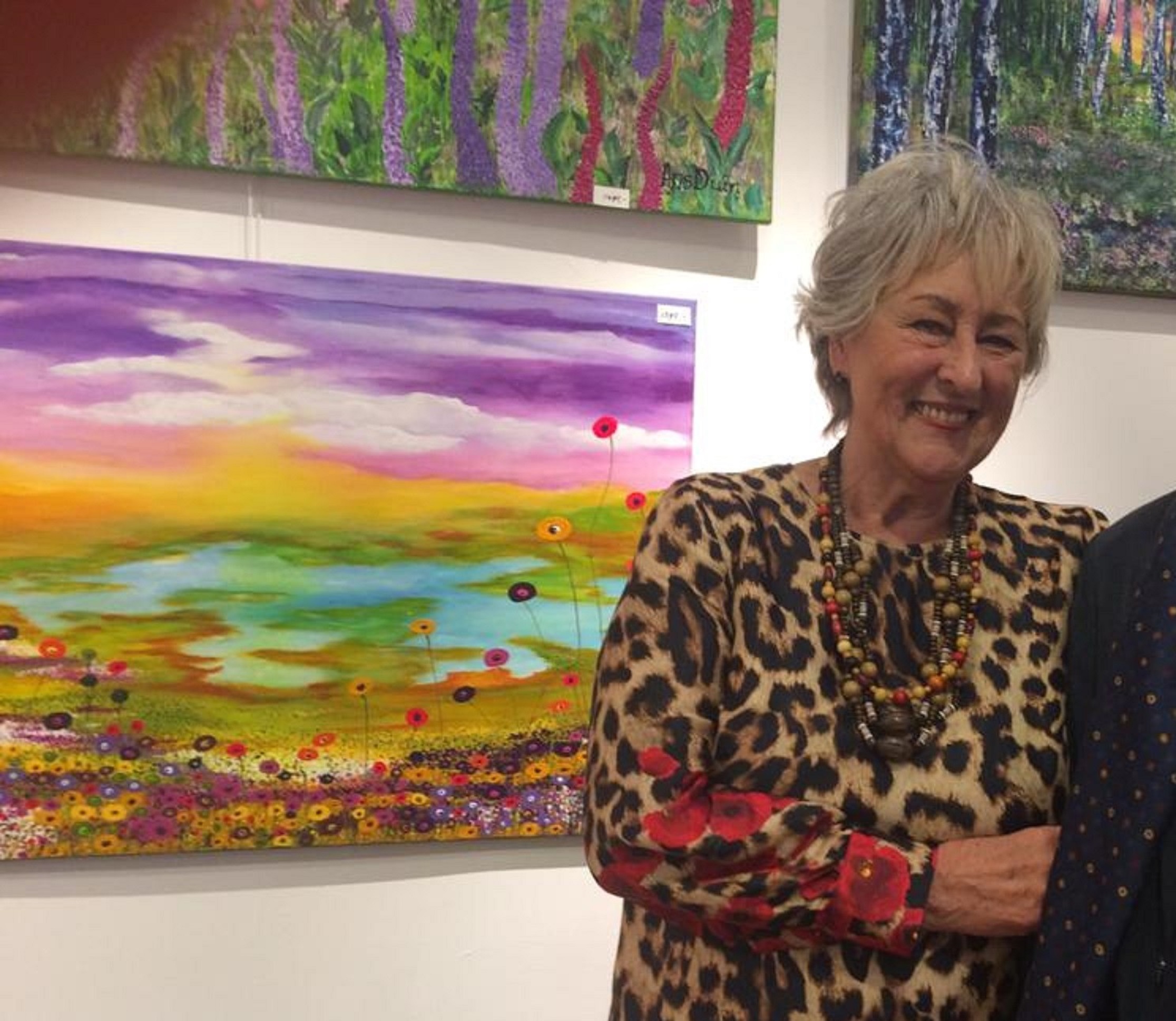 Ans Duin bij haar werk