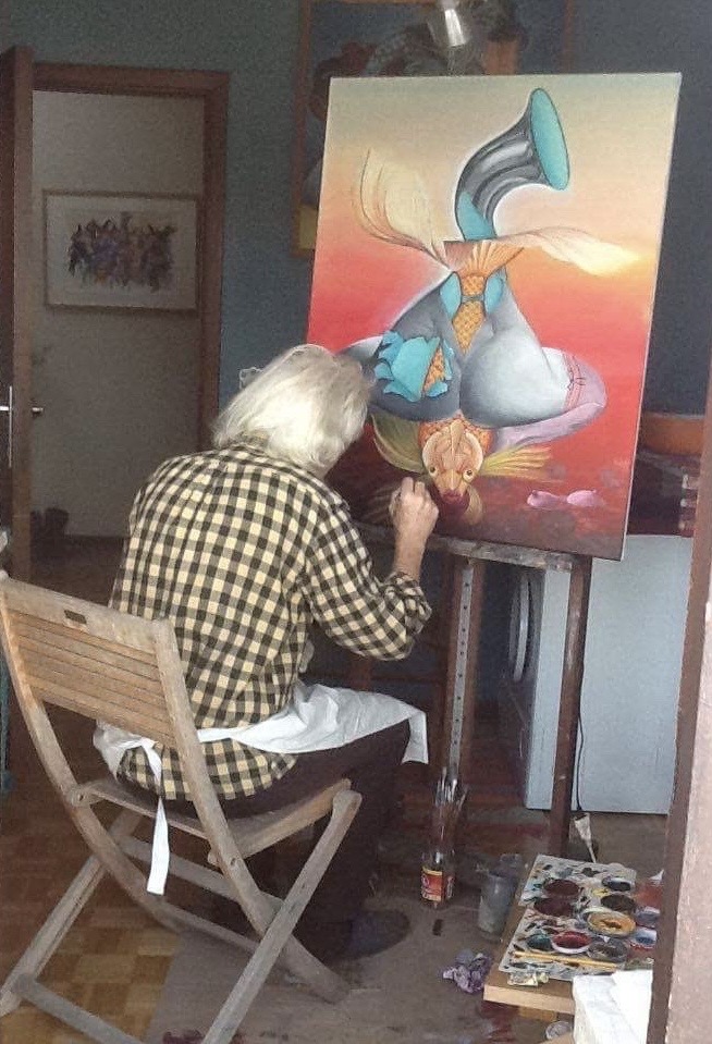 Bob Ivens aan het werk