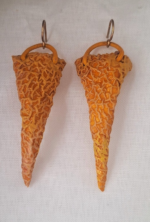 Oorsieraad Meloen geel - Hetty van Gool