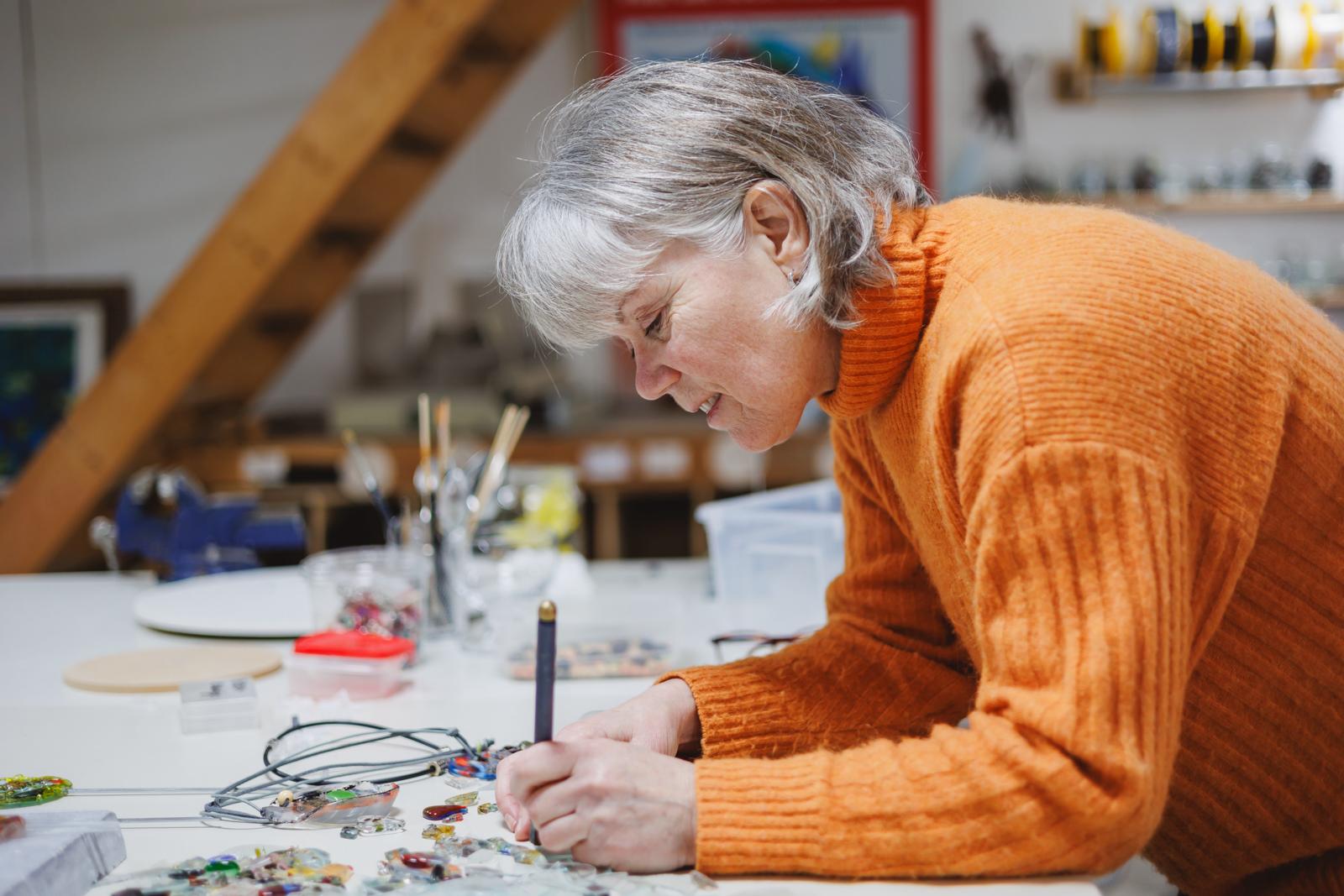 Ineke Smienk aan het werk