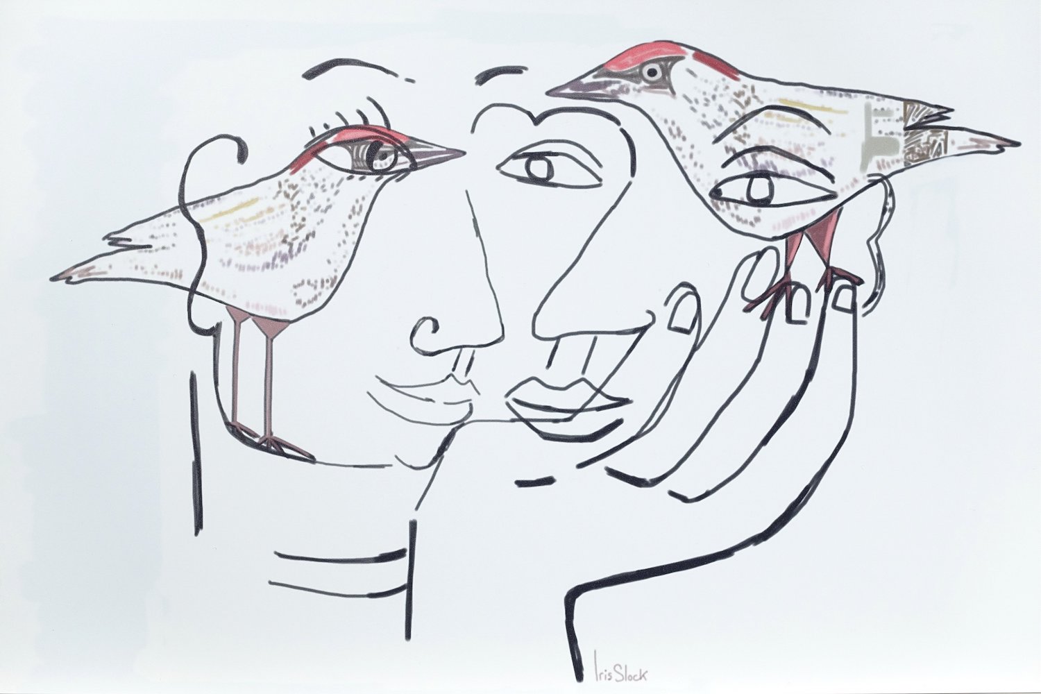 Springtime - 2019 aluminium digitaal bewerkt / dibond 40 x 60 cm - Iris Slock