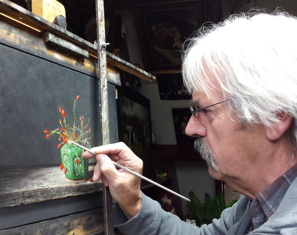 Jan Teunissen aan het werk