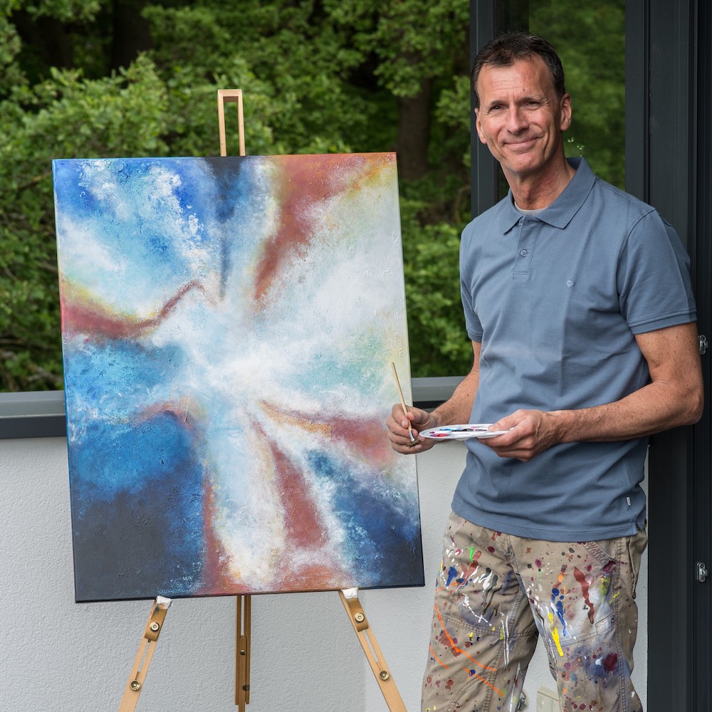 John Dutchart aan het werk