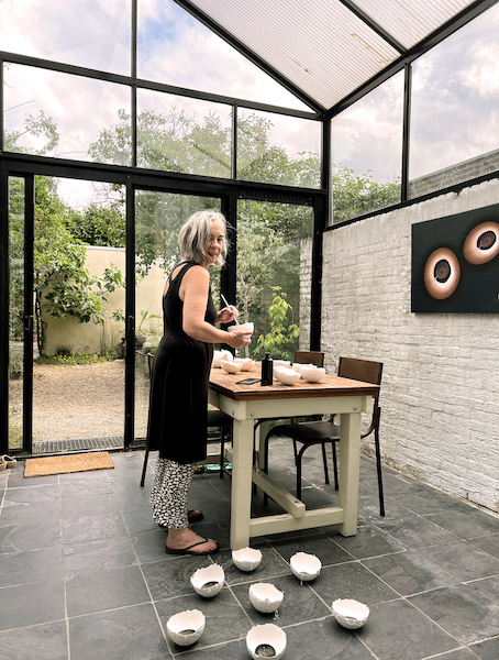 Van Lieshout VI aan het werk