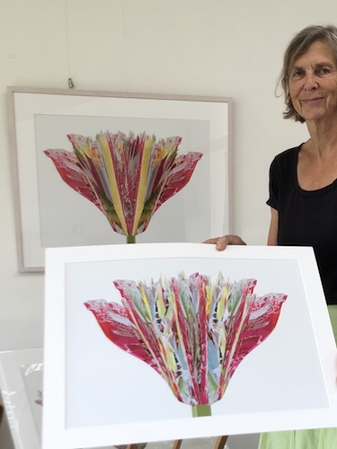 Yvonne Alting met haar werk